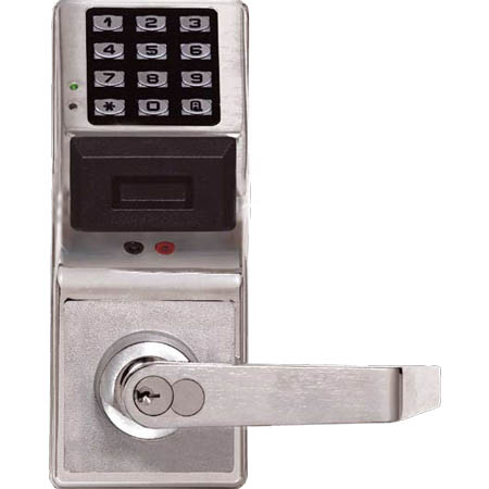 PDL3000-26D Alarm Lock Electronic Digital Proximity Lock - Standard key override - Satin Chrome Finish