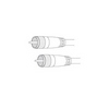 Show product details for PP12T Vanco Cable RG58A Single Phase PL259/PL259 12 ft