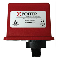 1341005 Potter PS100-2 Pressure Switch with Two SPDT Contacts