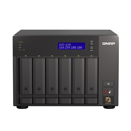 QVP-63A-US QNAP 8 Channel NVR 396Mbps Max Throughput - No HDD