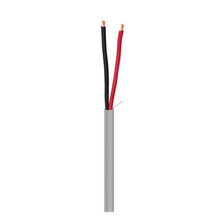 R40018-1B Southwire 18 AWG 2 Conductors Stranded Bare Copper Multiconductor Riser Rated Unshielded Non-Plenum Cable - 1000 Pull Box - Gray