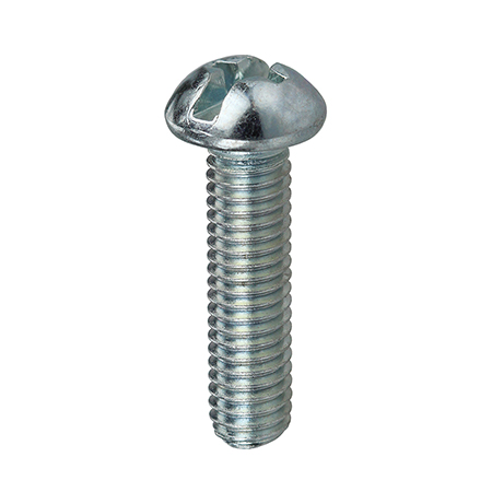 RMC8321 L.H. Dottie 8/32 x 1 Round Head Slotted/Phillips (Combo) Machine Screws - Zinc Plated - Pack of 100