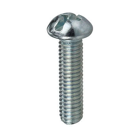 RMC832112 L.H. Dottie 8/32 x 1-1/2 Round Head Slotted/Phillips (Combo) Machine Screws - Zinc Plated - Pack of 100