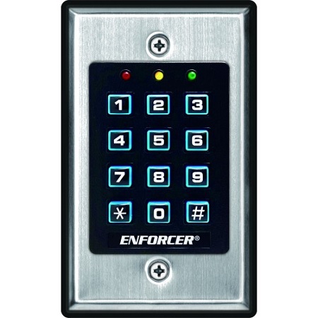 SK-1011-SDQ Seco-Larm Indoor Stand-Alone Keypad with 1000 Users and one 3A Relay Output