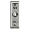 SD-7173-SSP Seco-Larm Stainless-Steel Button Slimline Request-To-Exit Plate w/ Pneumatic Timer