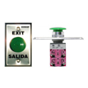 [DISCONTINUED] SD-7201GF-PE1 Seco-Larm Green Button DPDT Single-Gang Request-To-Exit Plate