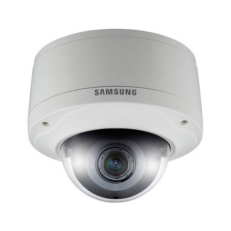 [DISCONTINUED] SNV-7082 Hanwha Techwin 3-8.5mm Varifocal 30FPS @ 2048 x 1536 Outdoor Day/Night WDR Dome IP Security Camera 12VDC/PoE