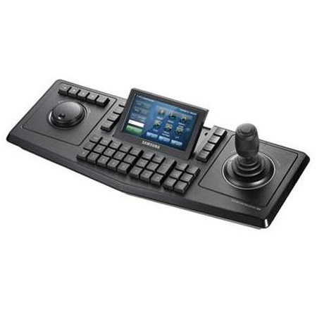 SPC-7000 Hanwha Techwin IP System Keyboard Controller Touch Screen TFT LCD Interchangeable 3D Joystick & Jog Shuttle for Left or Right Handed Users