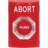 SS2001AB-EN STI Red No Cover Turn-to-Reset Stopper Station with ABORT Label English