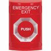 SS2001EX-EN STI Red No Cover Turn-to-Reset Stopper Station with EMERGENCY EXIT Label English