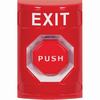 SS2002XT-EN STI Red No Cover Key-to-Reset (Illuminated) Stopper Station with EXIT Label English