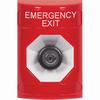 Show product details for SS2003EX-EN STI Red No Cover Key-to-Activate Stopper Station with EMERGENCY EXIT Label English
