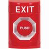 SS2004XT-EN STI Red No Cover Momentary Stopper Station with EXIT Label English
