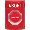 SS2005AB-EN STI Red No Cover Momentary (Illuminated) Stopper Station with ABORT Label English