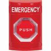 SS2005EM-EN STI Red No Cover Momentary (Illuminated) Stopper Station with EMERGENCY Label English