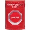 SS2005ES-EN STI Red No Cover Momentary (Illuminated) Stopper Station with EMERGENCY STOP Label English