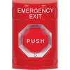 SS2009EX-EN STI Red No Cover Turn-to-Reset (Illuminated) Stopper Station with EMERGENCY EXIT Label English