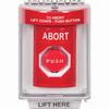 Show product details for SS2042AB-EN STI Red Indoor/Outdoor Flush w/ Horn Key-to-Reset (Illuminated) Stopper Station with ABORT Label English