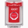 Show product details for SS2049AB-EN STI Red Indoor/Outdoor Flush w/ Horn Turn-to-Reset (Illuminated) Stopper Station with ABORT Label English
