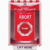 SS2071AB-EN STI Red Indoor/Outdoor Surface Turn-to-Reset Stopper Station with ABORT Label English