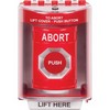 SS2084AB-EN STI Red Indoor/Outdoor Surface w/ Horn Momentary Stopper Station with ABORT Label English