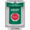 Show product details for SS2149AB-EN STI Green Indoor/Outdoor Flush w/ Horn Turn-to-Reset (Illuminated) Stopper Station with ABORT Label English