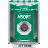 SS2173AB-EN STI Green Indoor/Outdoor Surface Key-to-Activate Stopper Station with ABORT Label English