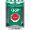 Show product details for SS2182AB-EN STI Green Indoor/Outdoor Surface w/ Horn Key-to-Reset (Illuminated) Stopper Station with ABORT Label English