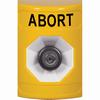 Show product details for SS2203AB-EN STI Yellow No Cover Key-to-Activate Stopper Station with ABORT Label English