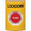 SS2204LD-EN STI Yellow No Cover Momentary Stopper Station with LOCKDOWN Label English
