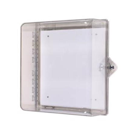 STI-7531 STI Protective Cabinet, Polycarbonate with Backplate and Thumb Lock - Clear