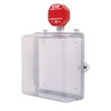 STI-7532 STI Polycarbonate Cabinet with Siren Alarm Key Lock - Clear