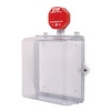 STI-7533 STI Polycarbonate Cabinet with Siren Alarm Thumb Lock - Clear