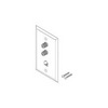 Show product details for SWP1I Vanco Telephone and TV Wall Plate