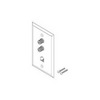 Show product details for SWP1W Vanco Telephone and TV Wall Plate