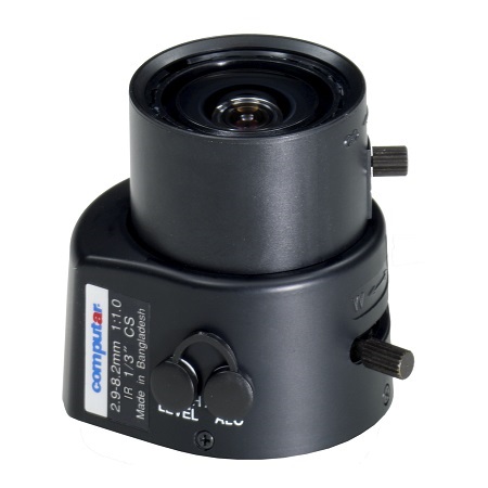 TG3Z2910AFCS-IR Computar CS-Mount 2.9-8.2mm Vari-focal F/1.0 IR-corrected Video Auto Iris Lens