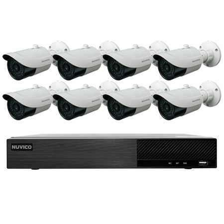 [DISCONTINUED] TNP84-4MB8 Nuvico Xcel Series 8 Channel NVR Kit 50Mbps Max Throughput - 4TB Built-in 8 Port PoE and 8 x 4MP 2.8mm Outdoor IR Bullet IP Security Cameras
