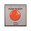 TS-50 Alarm Controls Double Gang Push To Exit Momentary Button - Red Button - Stainless Steel