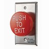 TS-60 Alarm Controls Pneumatic Push to Exit Mushroom Push Button - Stainless Steel