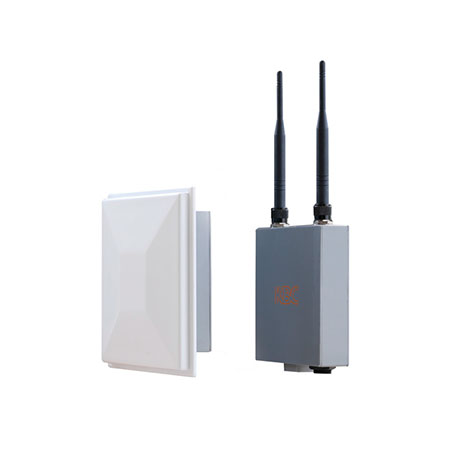 [DISCONTINUED] WES2HT-KT-P8 KBC 5GHz Multi Point AP/Host 17dBi Directional Antenna with 8 Port Industrial PoE+ Switch & Power Supply