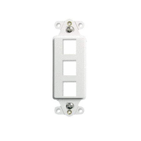WP3413-WH-10 Legrand On-Q 3-Port Decorator Outlet Strap White - 10 Pack