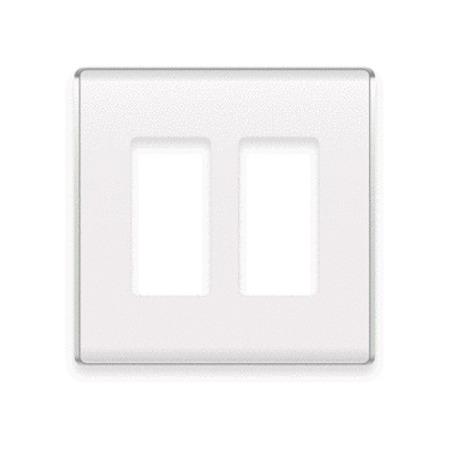 [DISCONTINUED] WP5002-WH Legrand On-Q 2-Gang Studio Wall Plate White