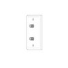 Show product details for WP59D Vanco Wallplate F Dual Ivory