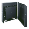 WRS-6 Middle Atlantic 6 Space Low Profile Wall Rack, 23 Inch Useable Depth, 150 Lbs Capacity, Solid Top, Black