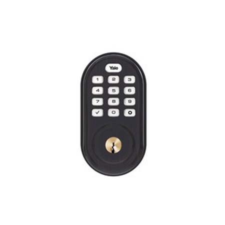 [DISCONTINUED] YRD216ZW0BP Yale Push button Z-Wave Deadbolt - Oil Rubbed Bronze (Permanent)