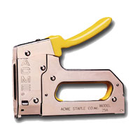 25A ACME Staple Gun - Bottom Load For Maximum Wire Size: 1/4" - Alarm/Thermostat/Security Wire