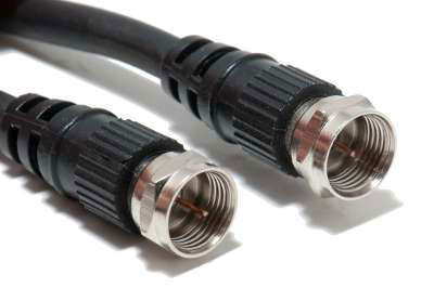 FF59-12 RG59/U Coaxial Cable w/ F Male Connectors -  12 Foot