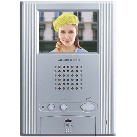 GH-1KDS AIPHONE 3.5" CLR VIDEO HANDS-FREE ROOM STATION FOR GH - SILVER-DISCONTINUED