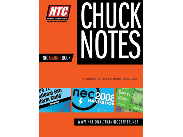 [DISCONTINUED] NTC-ORANGE 03 NTC Orange Book - Chuck Notes to the Fire Alarm Codes