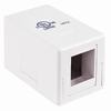 039-358WH Vertical Cable 1 Port Surface Mount Box - White